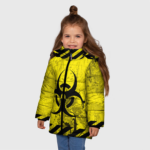 Зимняя куртка для девочки NCoV / 3D-Черный – фото 3