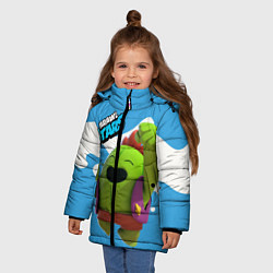 Куртка зимняя для девочки Brawn Stars Spike, цвет: 3D-черный — фото 2