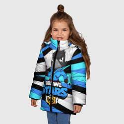 Куртка зимняя для девочки BRAWL STARS CROW, цвет: 3D-светло-серый — фото 2