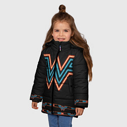 Куртка зимняя для девочки WW 84, цвет: 3D-светло-серый — фото 2