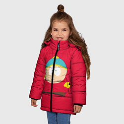 Куртка зимняя для девочки ЮЖНЫЙ ПАРК, цвет: 3D-черный — фото 2