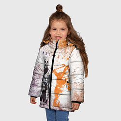 Куртка зимняя для девочки Half life attack, цвет: 3D-черный — фото 2