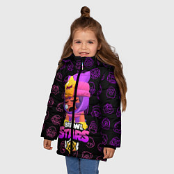 Куртка зимняя для девочки Brawl Stars SANDY, цвет: 3D-красный — фото 2