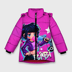 Куртка зимняя для девочки BIBI, цвет: 3D-красный