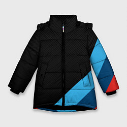 Куртка зимняя для девочки BMW MASK, цвет: 3D-черный