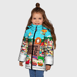 Куртка зимняя для девочки South Park, цвет: 3D-светло-серый — фото 2