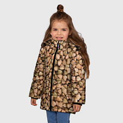 Куртка зимняя для девочки Гречка Греча, цвет: 3D-светло-серый — фото 2