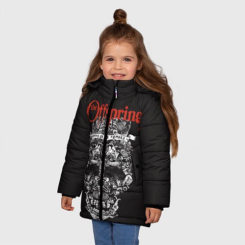 Зимняя куртка для девочки Offspring / 3D-Черный – фото 3