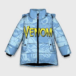 Куртка зимняя для девочки Venom цвета 3D-черный — фото 1