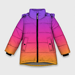 Куртка зимняя для девочки Радуга, цвет: 3D-светло-серый