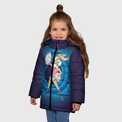 Куртка зимняя для девочки Лола Банни, цвет: 3D-светло-серый — фото 2