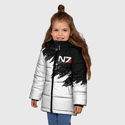 Куртка зимняя для девочки MASS EFFECT N7, цвет: 3D-черный — фото 2