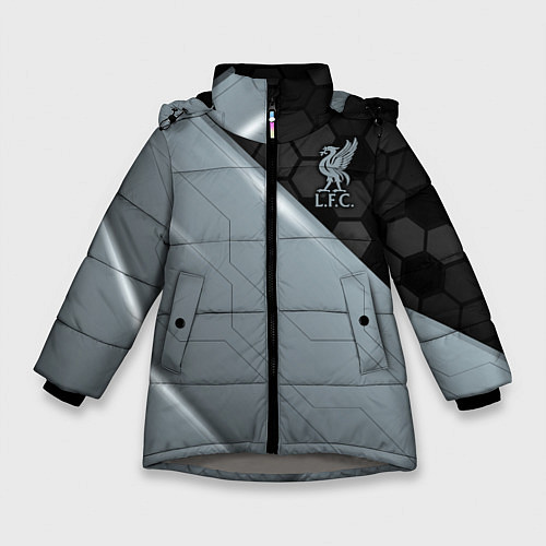 Зимняя куртка для девочки Liverpool FC / 3D-Светло-серый – фото 1