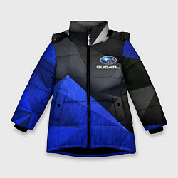 Куртка зимняя для девочки SUBARU, цвет: 3D-черный