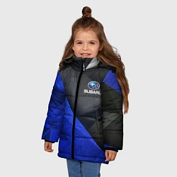 Куртка зимняя для девочки SUBARU, цвет: 3D-черный — фото 2