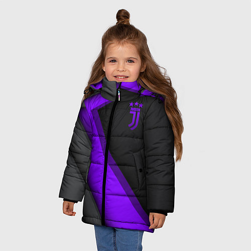 Зимняя куртка для девочки Juventus F C / 3D-Черный – фото 3