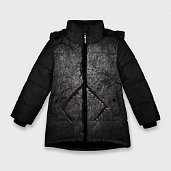 Куртка зимняя для девочки BLOODBORNE HUNTER, цвет: 3D-черный