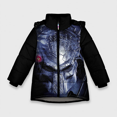 Зимняя куртка для девочки PREDATOR / 3D-Светло-серый – фото 1