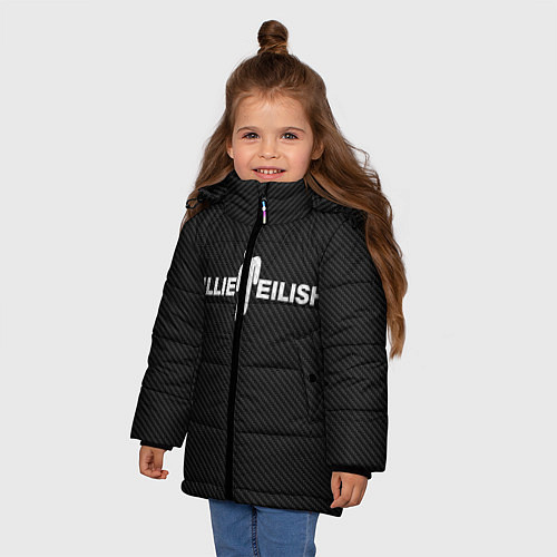Зимняя куртка для девочки BILLIE EILISH CARBON / 3D-Черный – фото 3