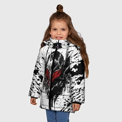 Куртка зимняя для девочки BERSERK, цвет: 3D-черный — фото 2