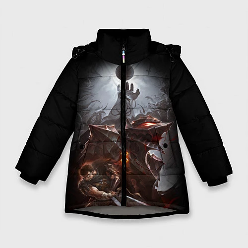Зимняя куртка для девочки BERSERK / 3D-Светло-серый – фото 1