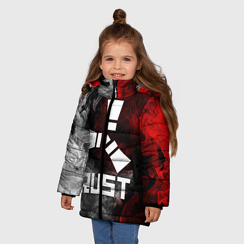 Зимняя куртка для девочки RUST / 3D-Черный – фото 3