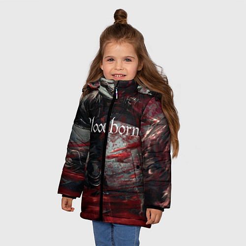 Зимняя куртка для девочки Bloodborne / 3D-Черный – фото 3