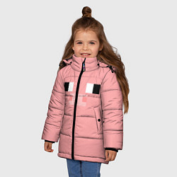 Куртка зимняя для девочки Minecraft Pig, цвет: 3D-черный — фото 2