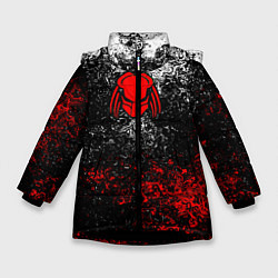 Куртка зимняя для девочки Predator, цвет: 3D-черный