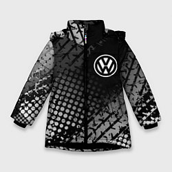 Куртка зимняя для девочки Volkswagen, цвет: 3D-черный
