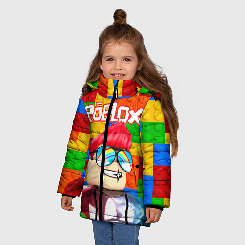 Зимняя куртка для девочки ROBLOX 3 / 3D-Черный – фото 3