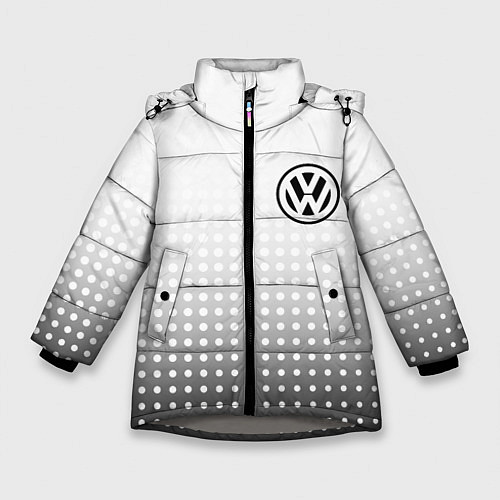 Зимняя куртка для девочки Volkswagen / 3D-Светло-серый – фото 1