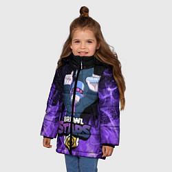 Куртка зимняя для девочки Brawl Stars DJ Frank, цвет: 3D-черный — фото 2