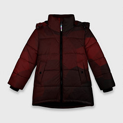 Куртка зимняя для девочки Пикси кристаллы, цвет: 3D-черный