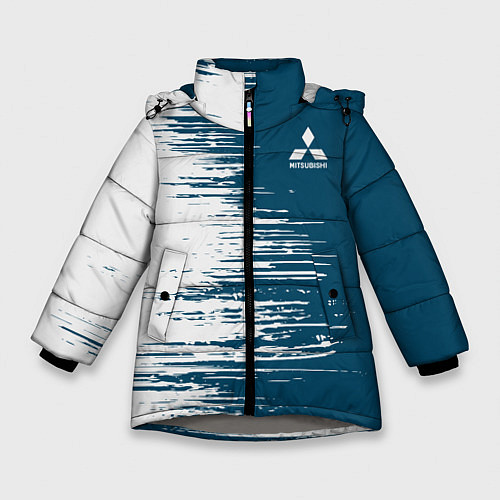 Зимняя куртка для девочки Mitsubishi / 3D-Светло-серый – фото 1