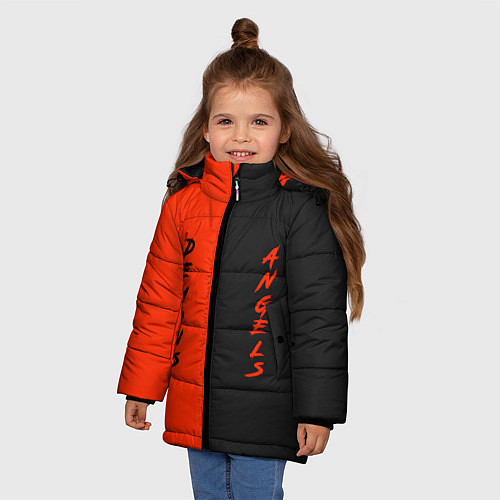 Зимняя куртка для девочки AngelsDemons / 3D-Черный – фото 3
