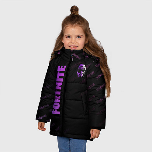 Зимняя куртка для девочки Трэвис Скотт / 3D-Черный – фото 3