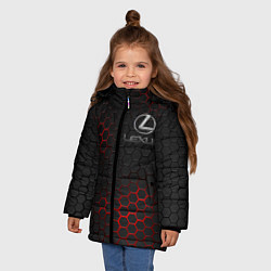 Куртка зимняя для девочки LEXUS, цвет: 3D-красный — фото 2