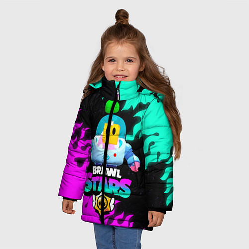 Зимняя куртка для девочки BRAWL STARS SPROUT 26 / 3D-Черный – фото 3