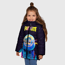 Куртка зимняя для девочки Astro Jack Fortnite, цвет: 3D-черный — фото 2