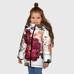 Куртка зимняя для девочки Розы, цвет: 3D-черный — фото 2
