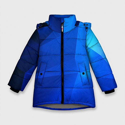 Зимняя куртка для девочки SHADES OF BLUE / 3D-Светло-серый – фото 1