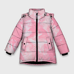 Куртка зимняя для девочки Розовая Богемия, цвет: 3D-черный