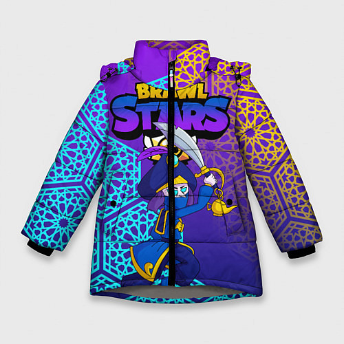 Зимняя куртка для девочки MORTIS BRAWL STARS / 3D-Светло-серый – фото 1