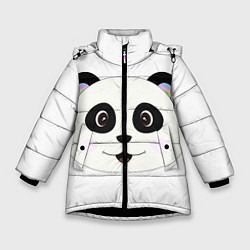 Куртка зимняя для девочки Panda, цвет: 3D-черный