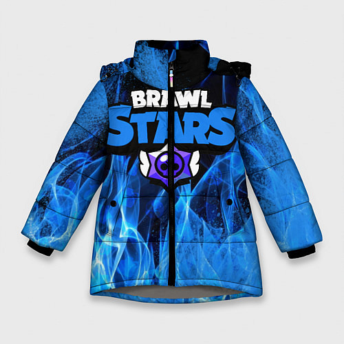Зимняя куртка для девочки BRAWL STARS / 3D-Светло-серый – фото 1
