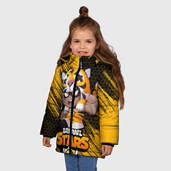 Куртка зимняя для девочки НИТА БРАВЛ СТАРС, цвет: 3D-светло-серый — фото 2