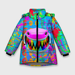 Куртка зимняя для девочки 6IX9INE GOOBA, цвет: 3D-светло-серый