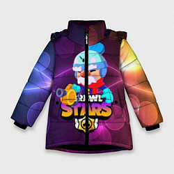 Куртка зимняя для девочки BRAWL STARS GALE, цвет: 3D-черный