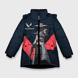 Куртка зимняя для девочки CYPHER VALORANT, цвет: 3D-черный